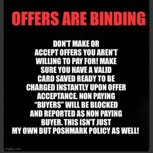 Binding Offers Sign
